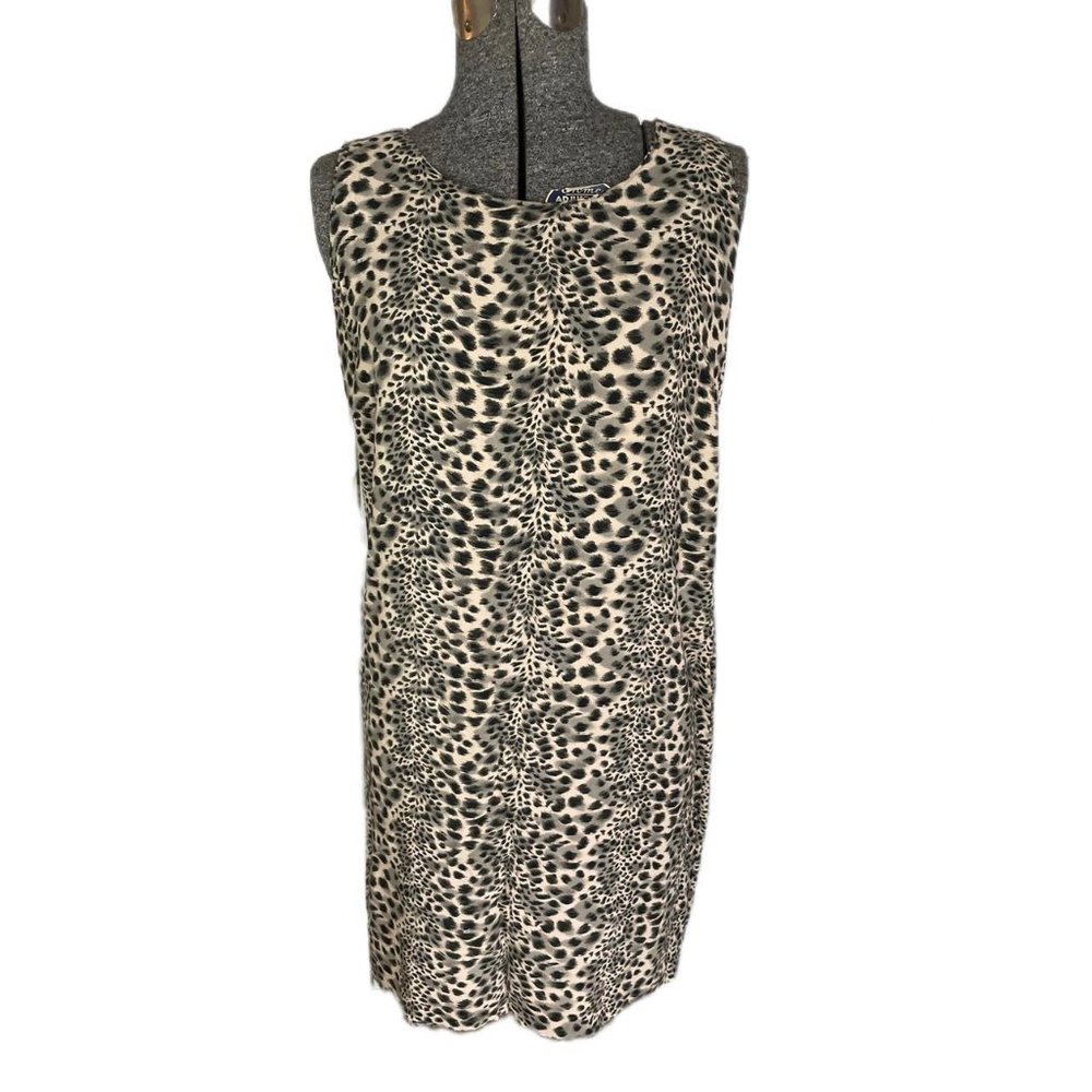 Vintage 90's Leopard Print Casual Dress
